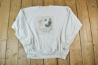 Vintage 1990s Cute Labrador Dog Crewneck Sweater