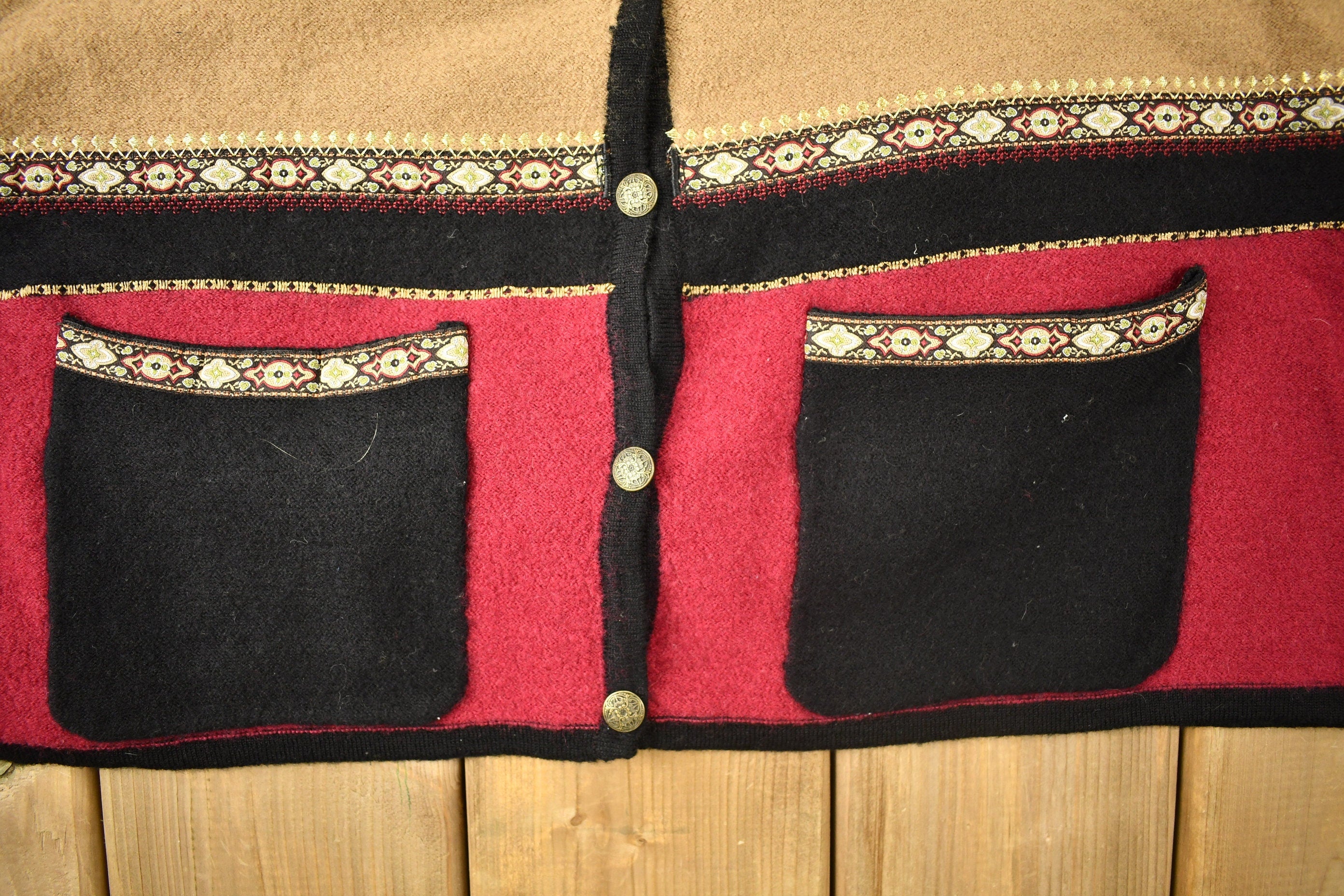 Vintage 1990s Koret 100% Wool Cardigan Sweater