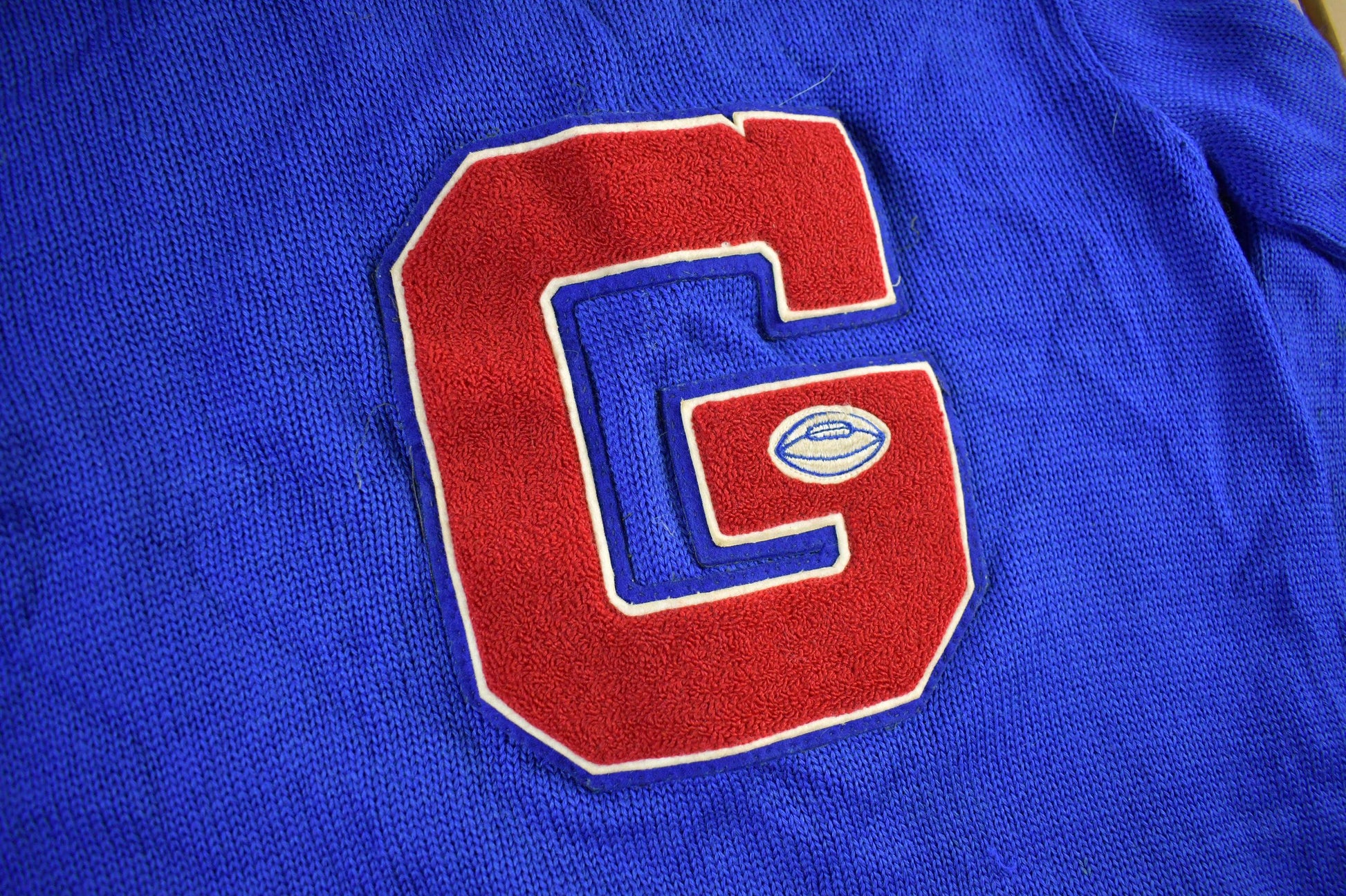 Vintage 1940s Escort Collegiate Sportswear Wool Knit Cardigan Sweater Men's Medium