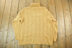 Vintage 1990s Marie Claire Knit Turtleneck Sweater Women's Large