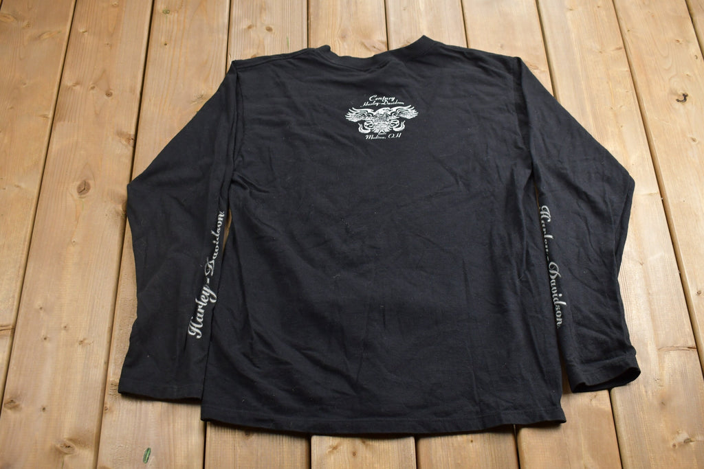 Vintage 2003 Harley Davidson Motorcycles Medina Ohio Long Sleeve T-Shirt