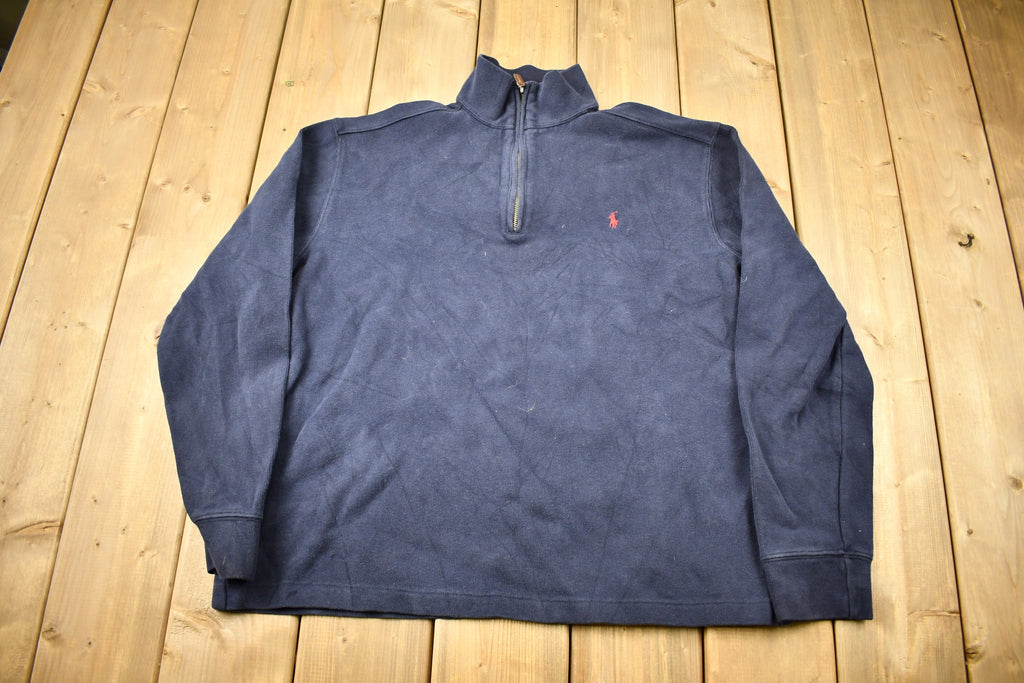 Vintage 1990s Polo Ralph Lauren Quarter Zip Sweatshirt