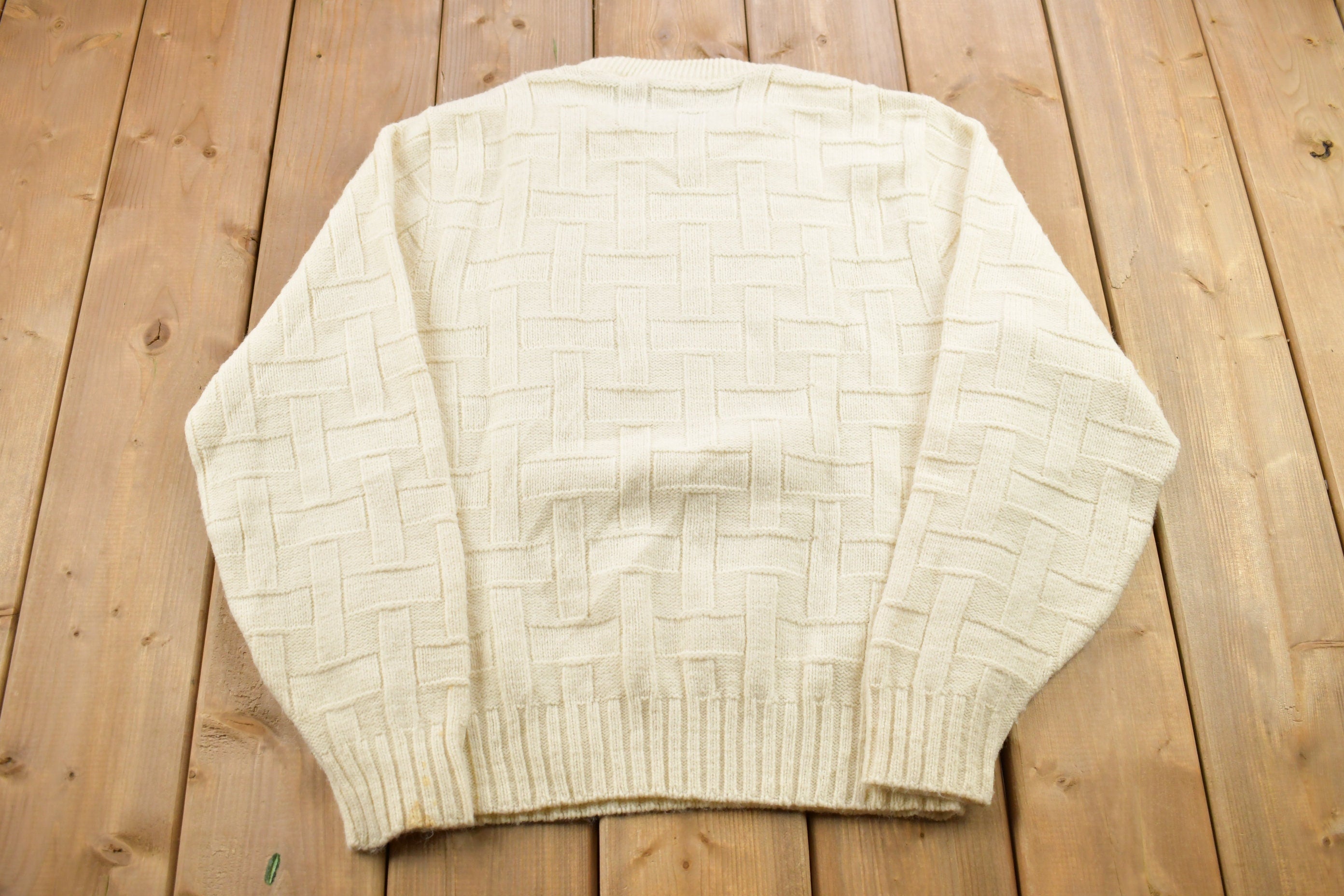 Vintage 1990s Sears Kings Road Knitted Crewneck Sweater