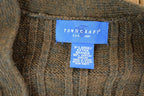 Vintage 90s Towncraft Cable Knit Sweater Vest - Mens Medium