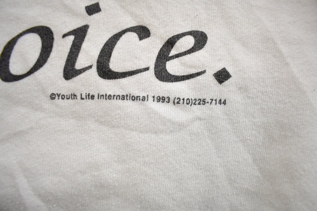 Vintage 1993 Life The Most Beautiful Choice Cute Crewneck Sweater Made In USA
