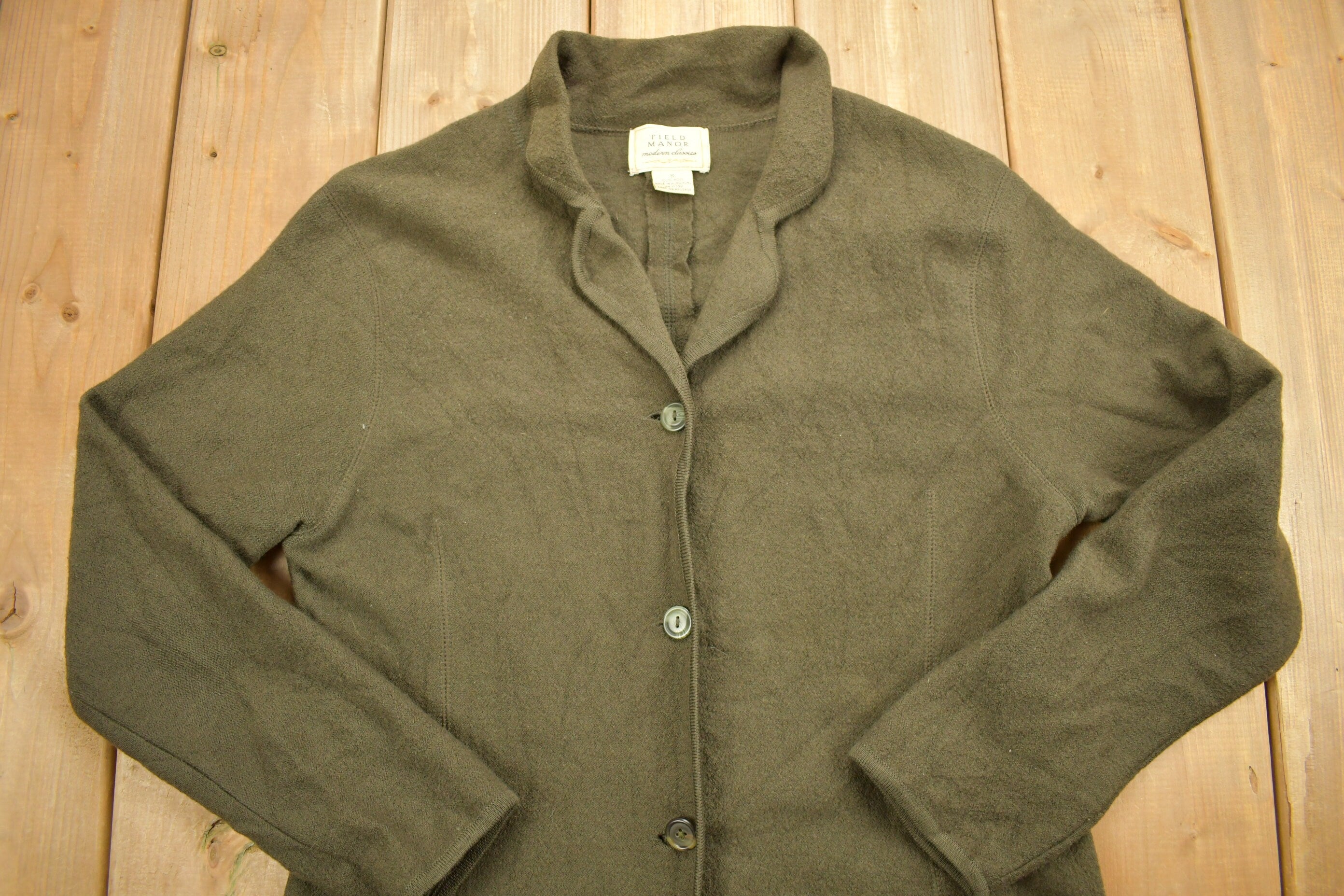 Vintage 1990s Field Manor Wool Over Coat