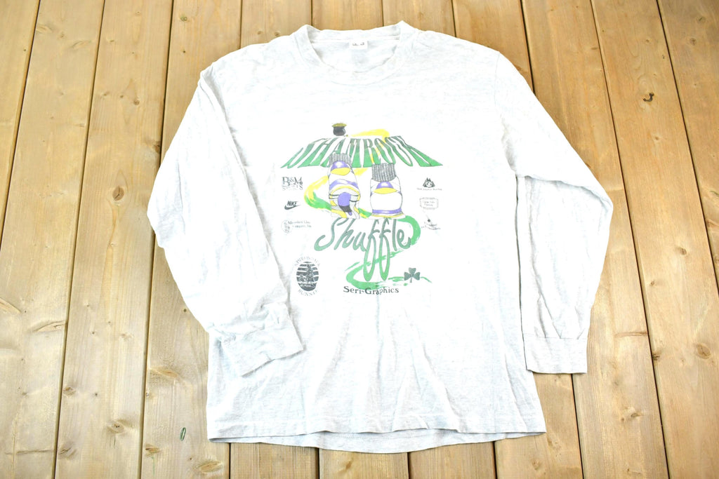 Vintage 1990s Shamrock Shuffle Nike Souvenir Long Sleeve T-Shirt Mens L