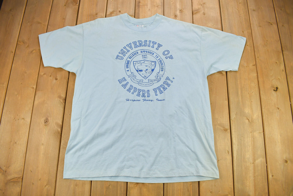 Vintage 1990s University Of Harpers Ferry Collegiate T-Shirt