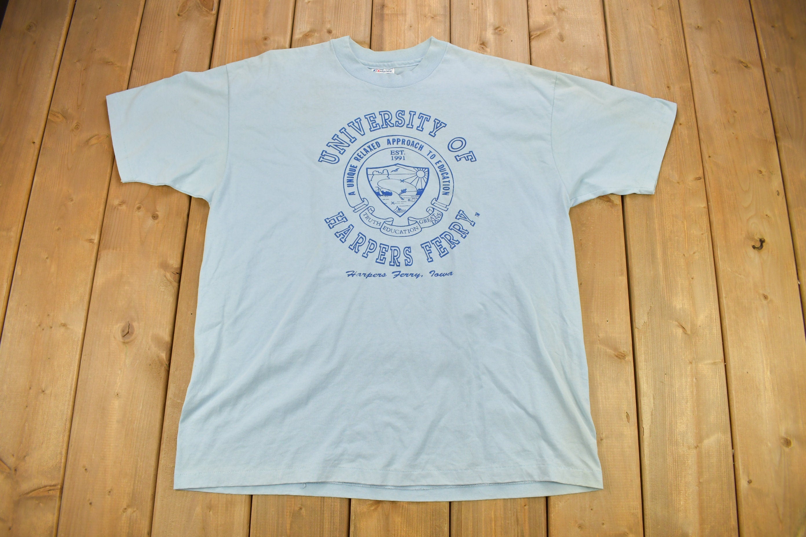 Vintage 1990s University Of Harpers Ferry Collegiate T-Shirt