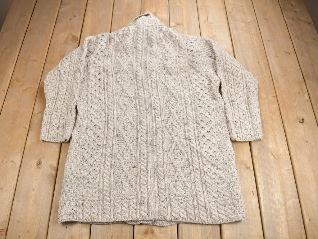 Vintage 1990s Kilronan 100% Wool Cable Knit Sweater
