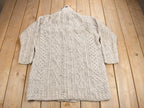 Vintage 1990s Kilronan 100% Wool Cable Knit Sweater