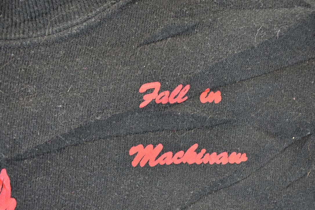 Vintage 1990s Fall In Mackinaw Crewneck Sweatshirt Men's L