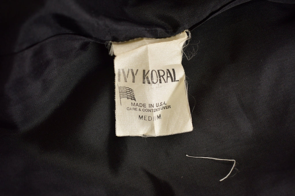 Vintage 1980s Ivy Koral Plaid Overcoat