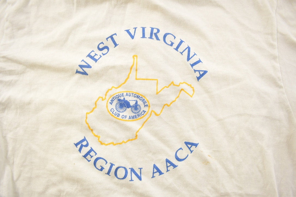 Vintage 1990s West Virginia Travel Themed Collard Shirt