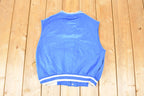 Vintage 1980s Spalding Button Up Sports Sweater Vest Men's M