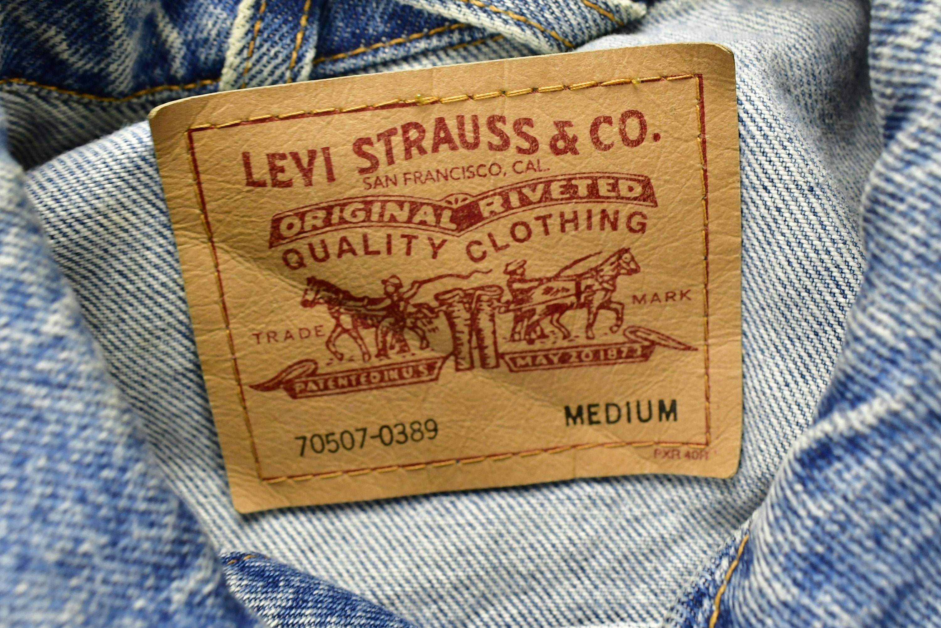 Vintage 1990s Levi's Distressed Denim Jean Jacket