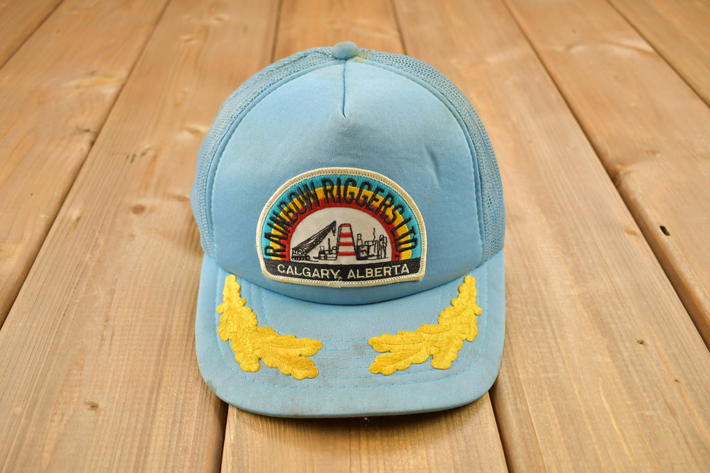 Vintage 1990s Rainbow Riggers Calgary Alberta Trucker Hat