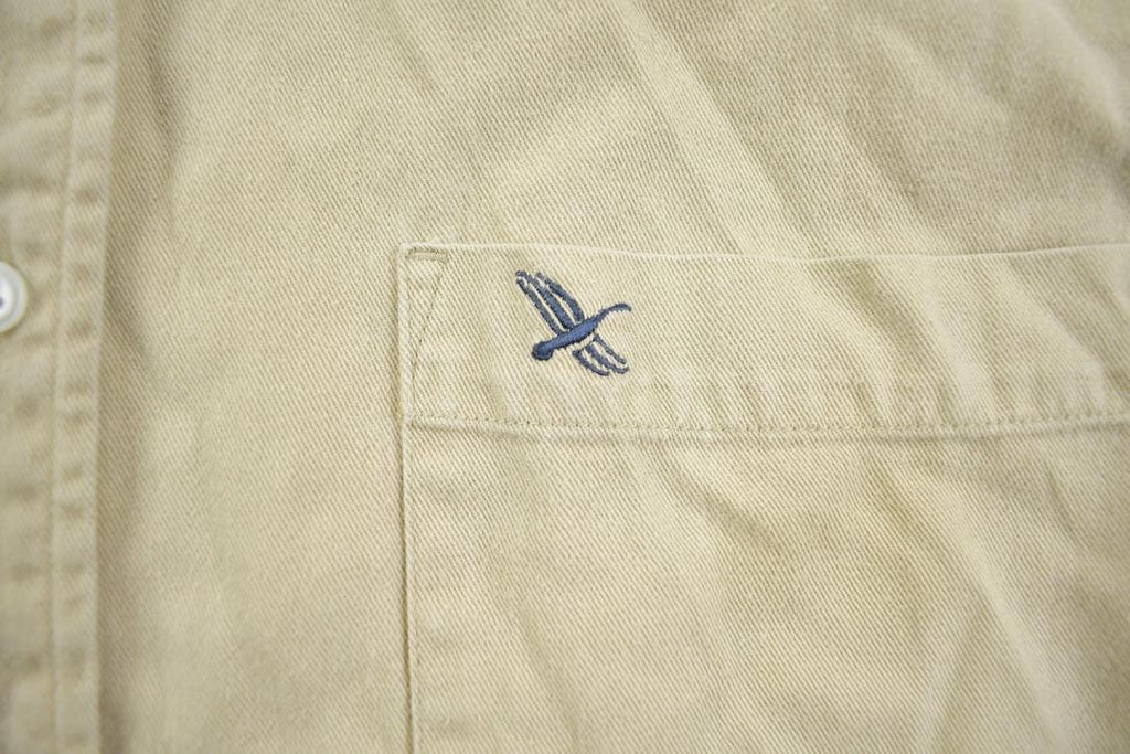 Vintage 1990s Eddie Bauer Embroidered Logo Button Up
