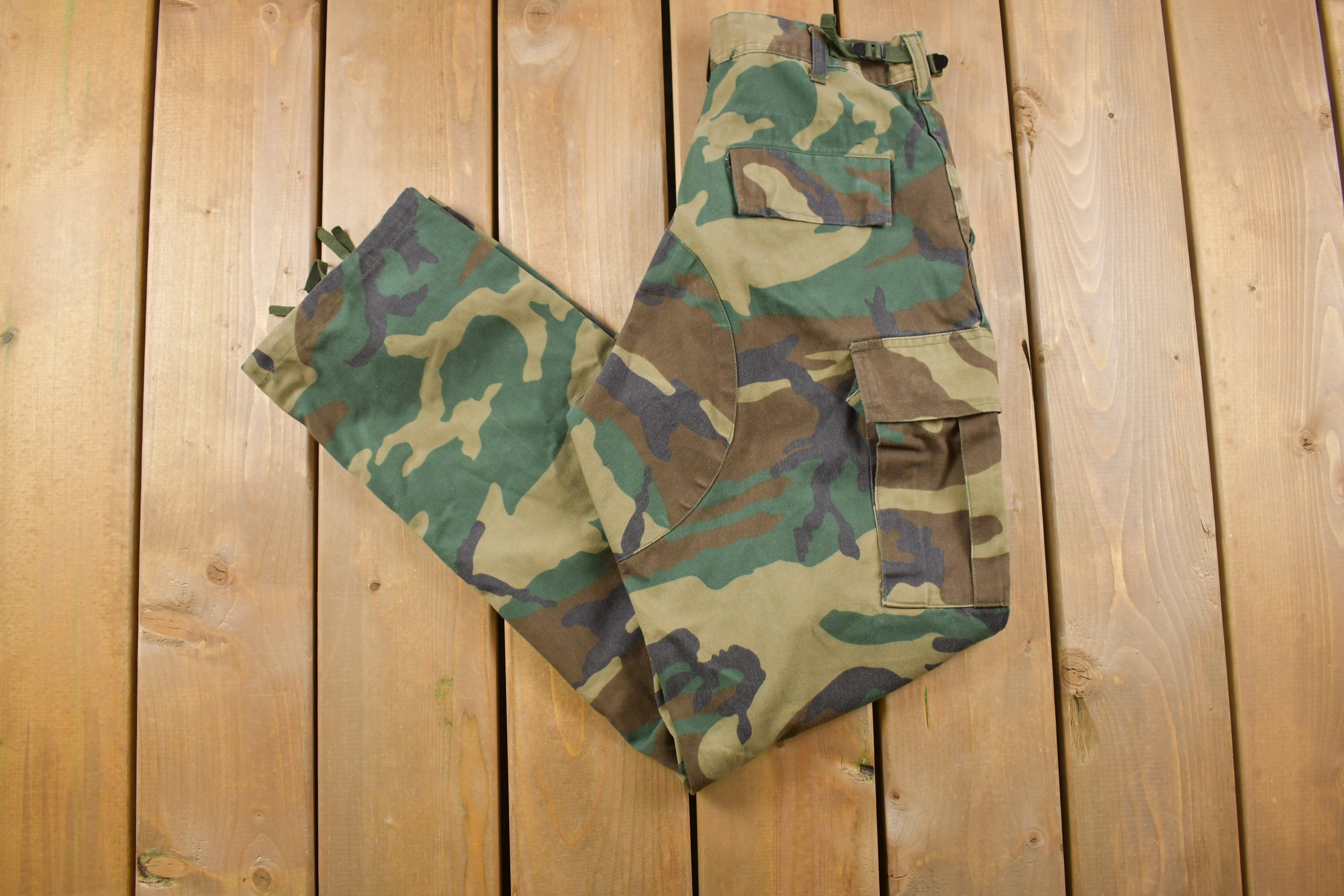 Vintage 2001 Army Military Camouflage Cargo Pants Size 29 x 31