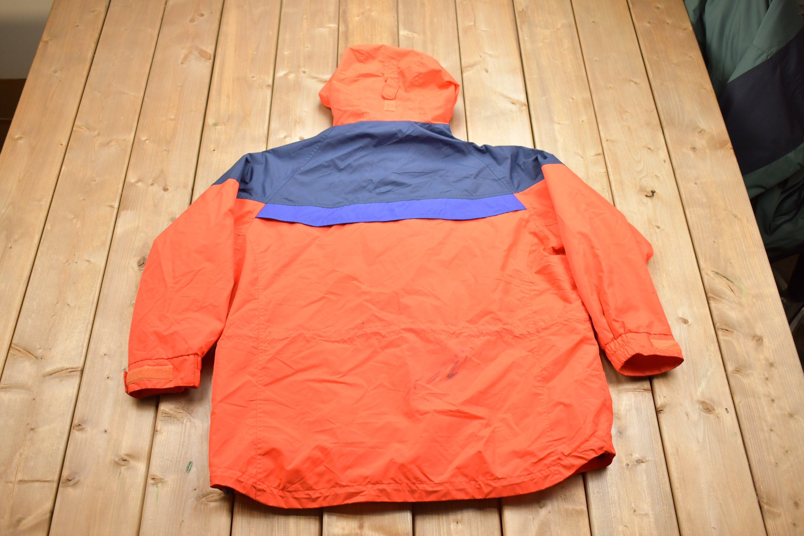 Vintage 1990s Columbia Color Block Windbreaker Jacket