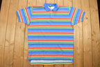 Vintage 1990s Hunt Club Striped Polo Shirt
