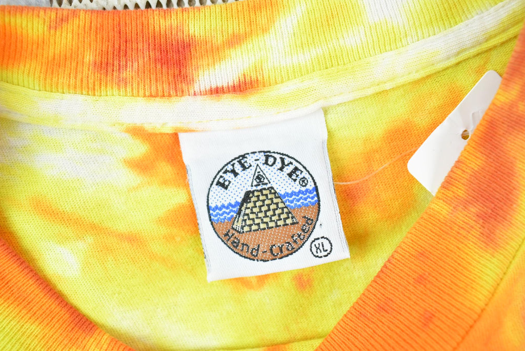 Vintage 1996 My Twin State Summerfest Tie Dye Single Stitch Graphic T-Shirt Made In USA