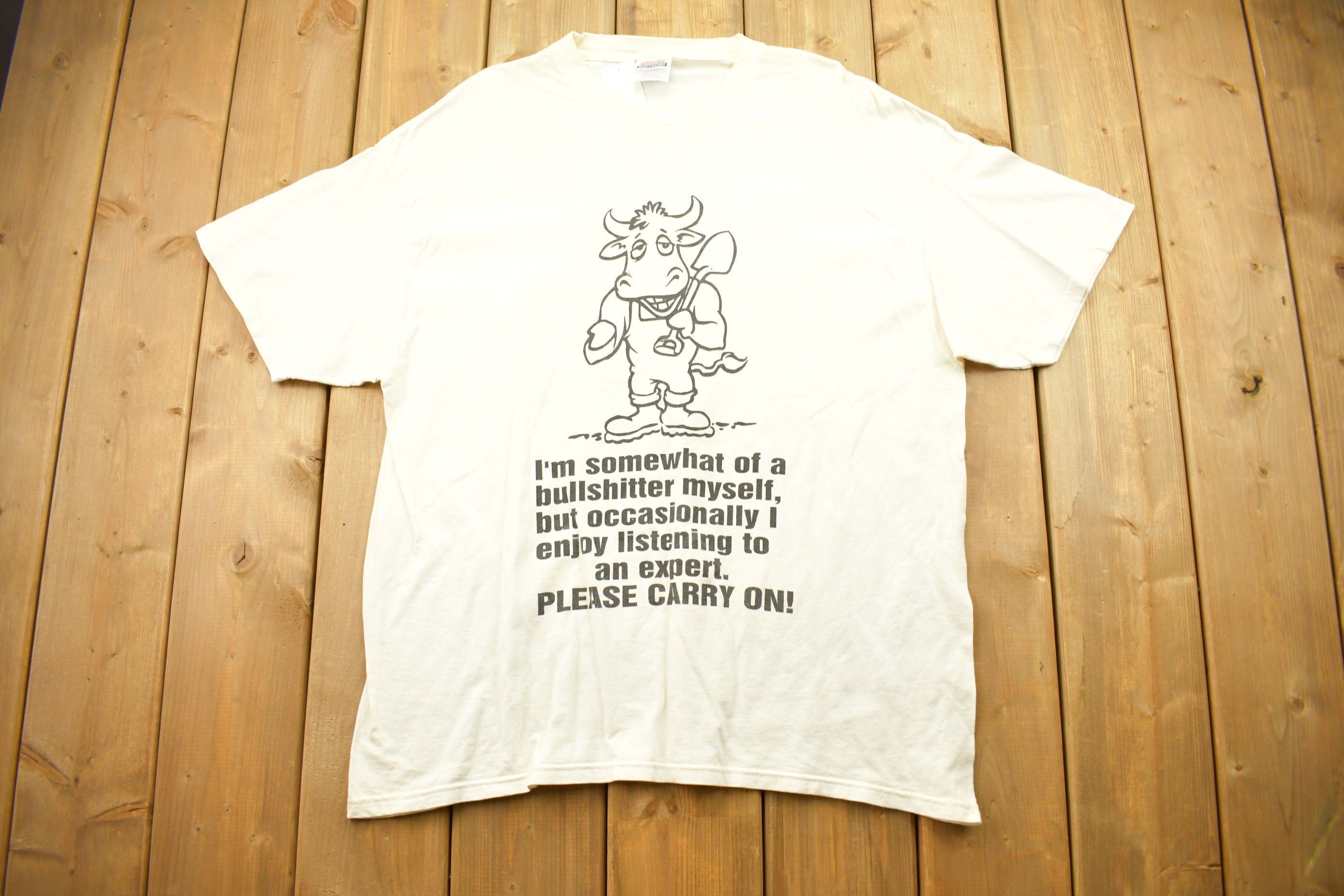 Vintage 1990s Bull Novelty T-Shirt