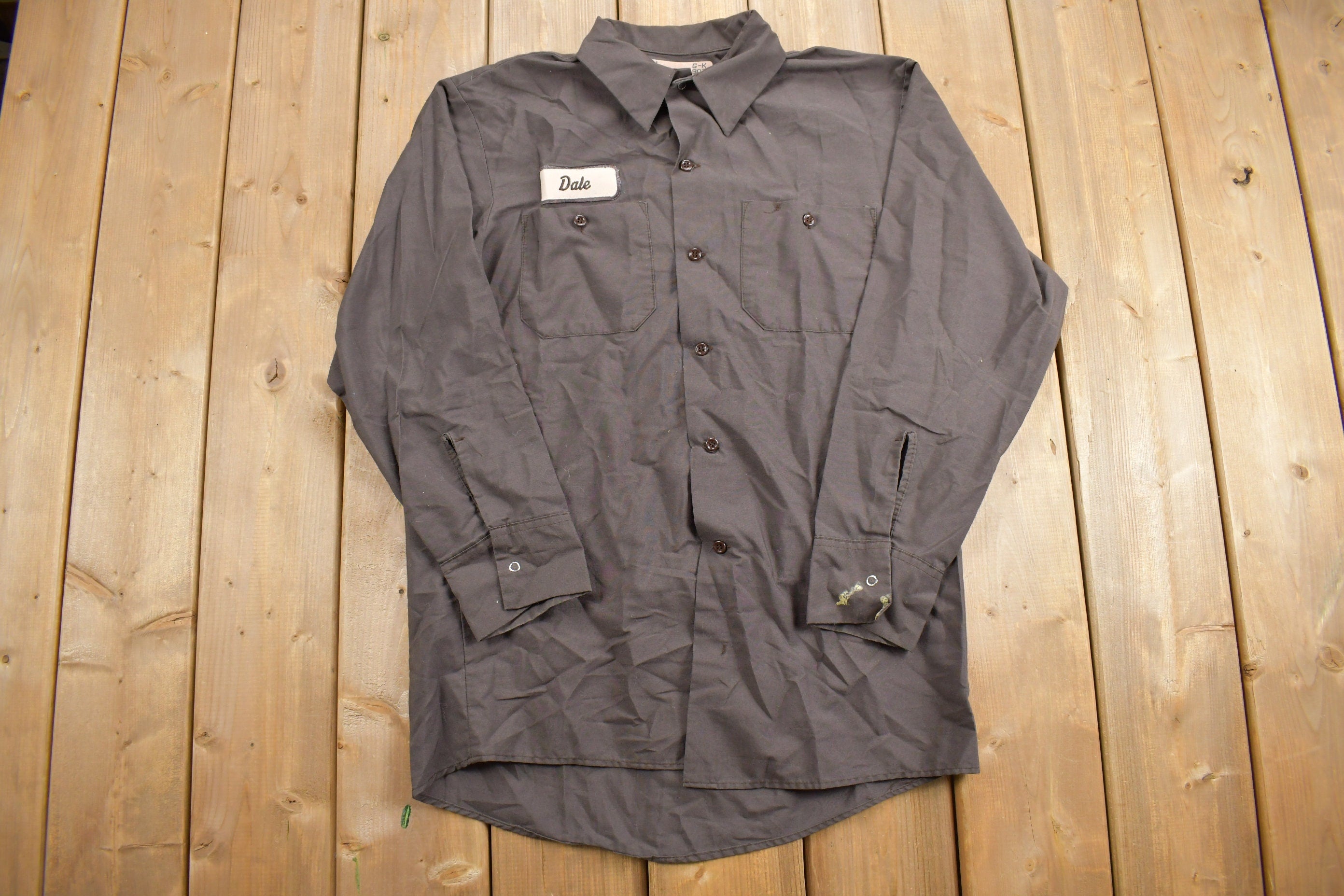 Vintage 1980s Workwear Corporation Button Up Shirt