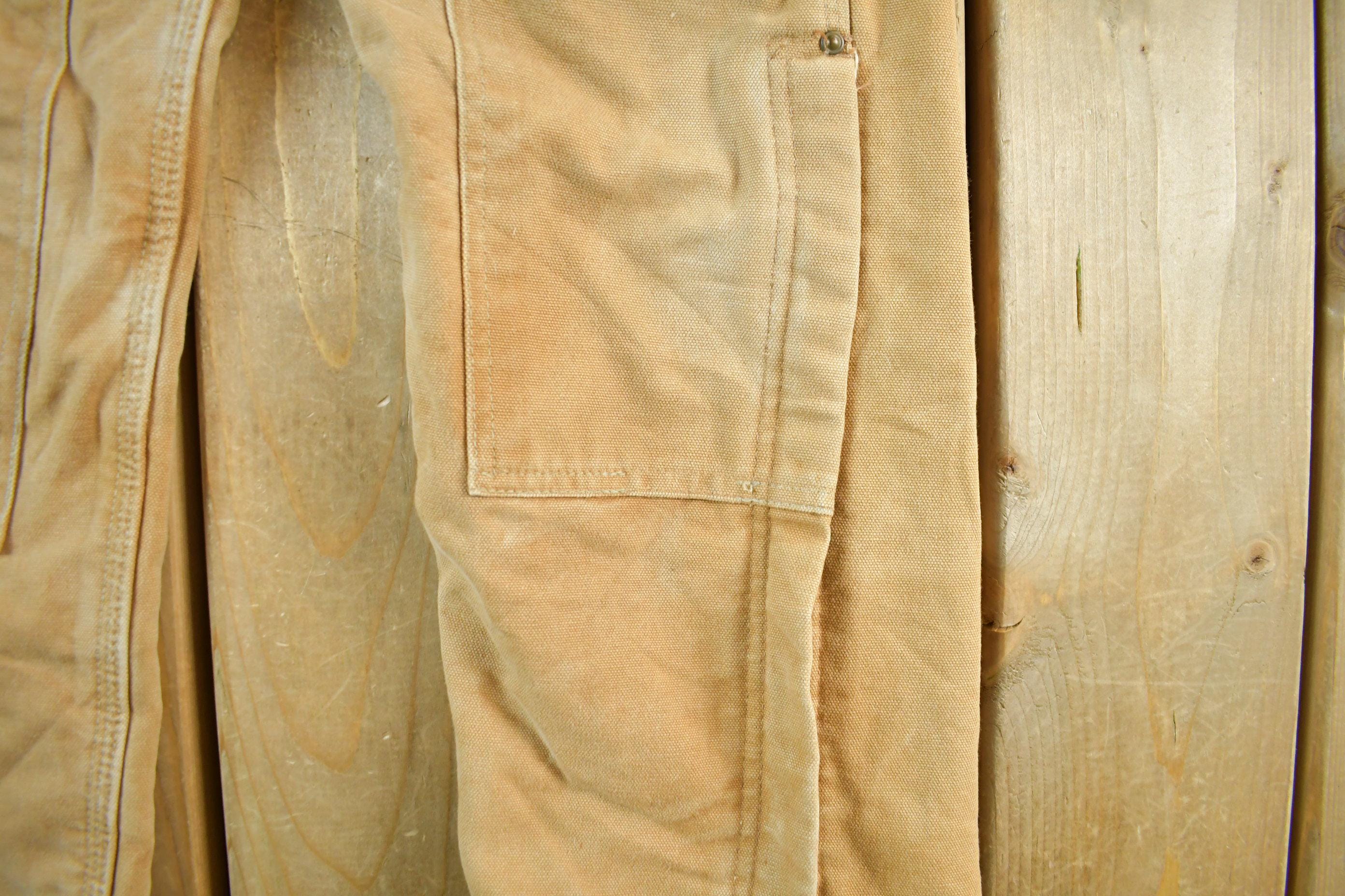 Vintage 1990s Carhartt Double Knee Canvas Overalls Youth Size 30 x 23