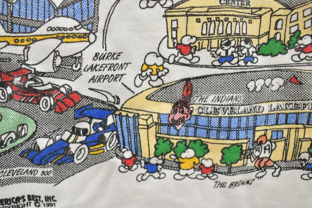 Vintage 1991 Cleveland Souvenir Screen Stars Best T-Shirt