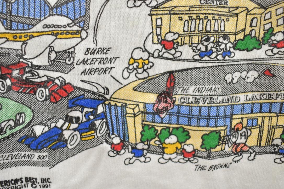 Vintage 1991 Cleveland Souvenir Screen Stars Best T-Shirt
