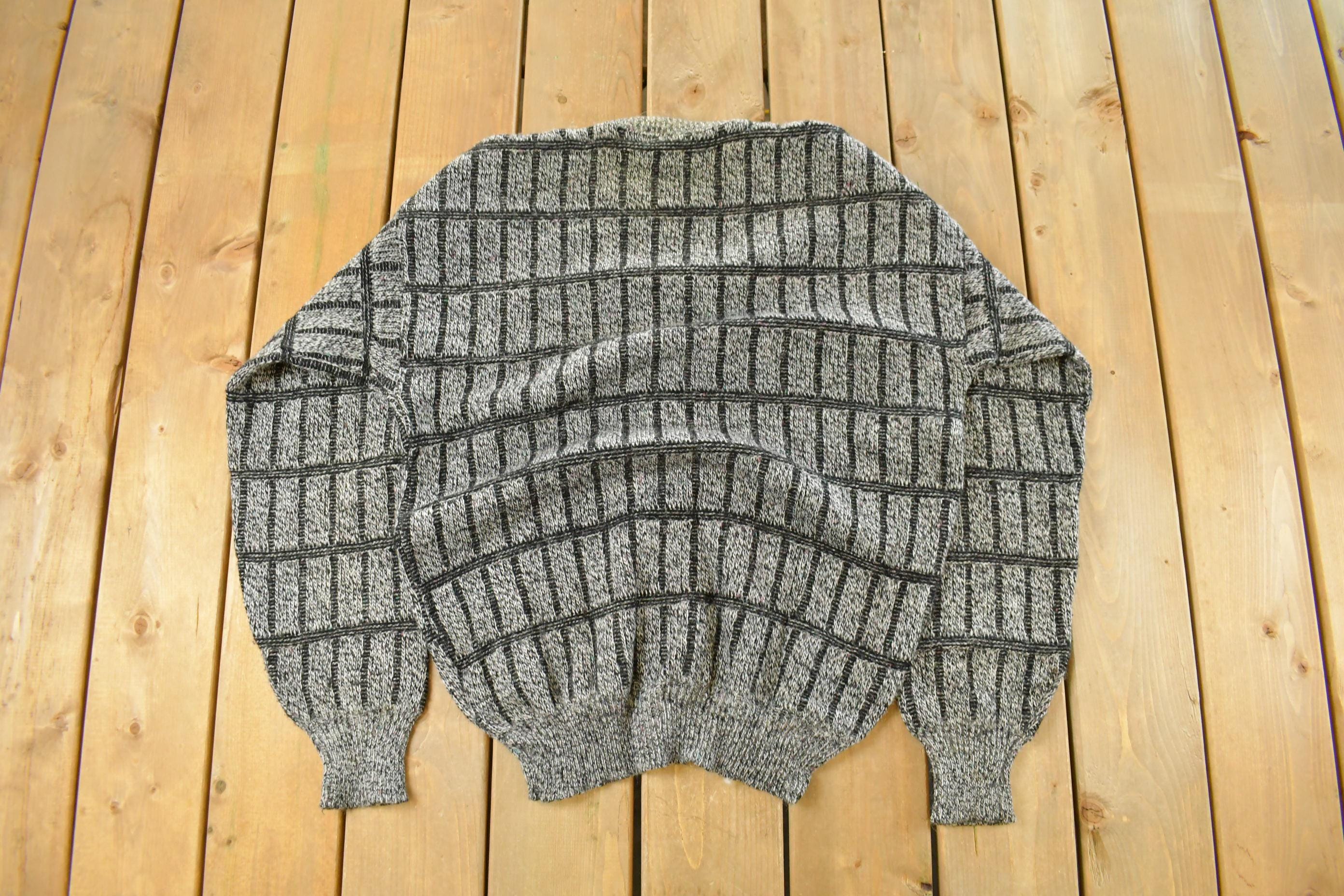 Vintage 1990s J.J. Cochrane Knit Crewneck Sweater Men's 2XL