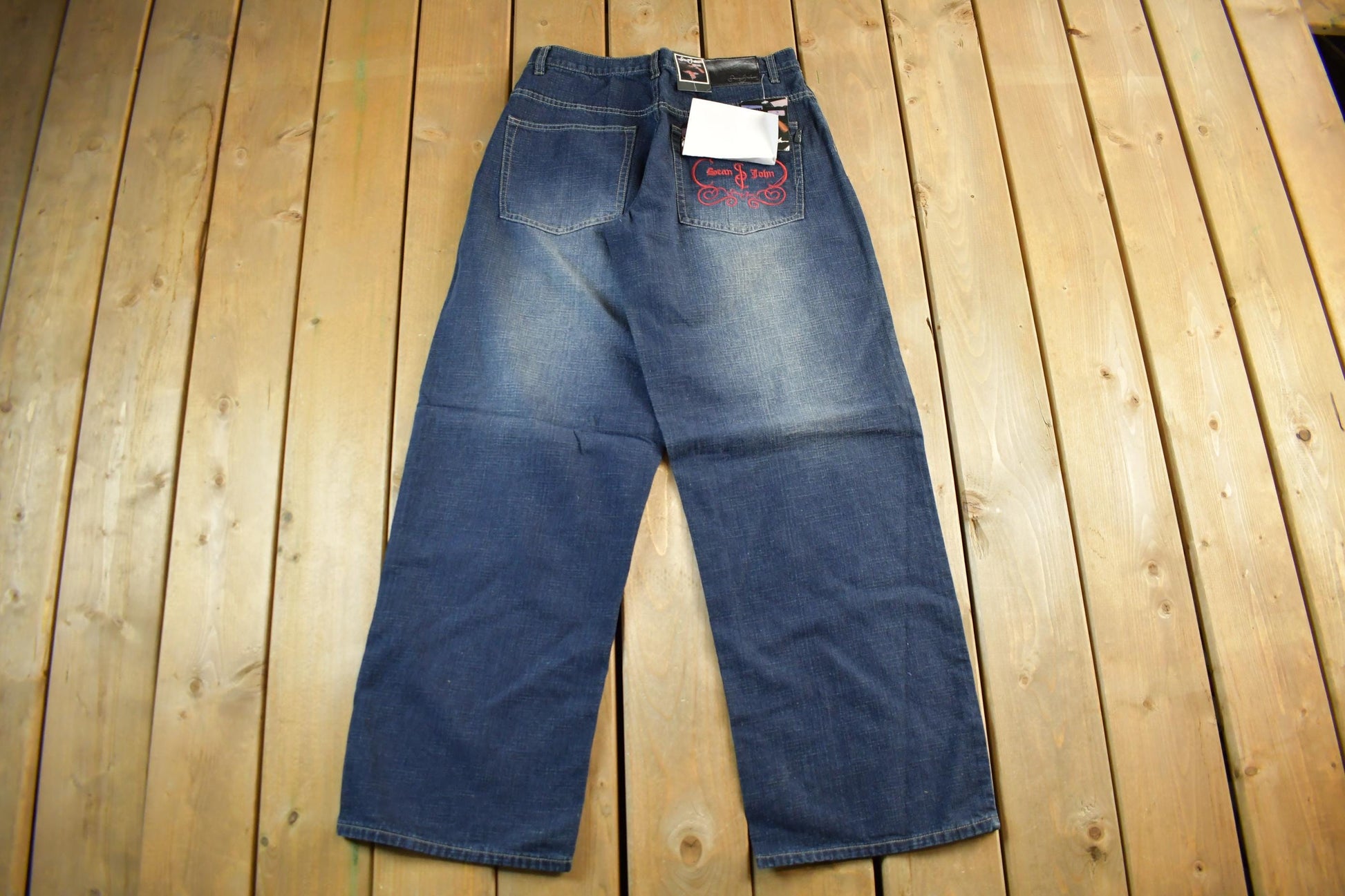 Vintage DEADSTOCK Y2K Sean John Hip Hop Denim Jeans Size 32 x 33