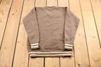 Vintage 1990s Andean Sun Baby Alpaca Argyle Knit Crewneck Sweater