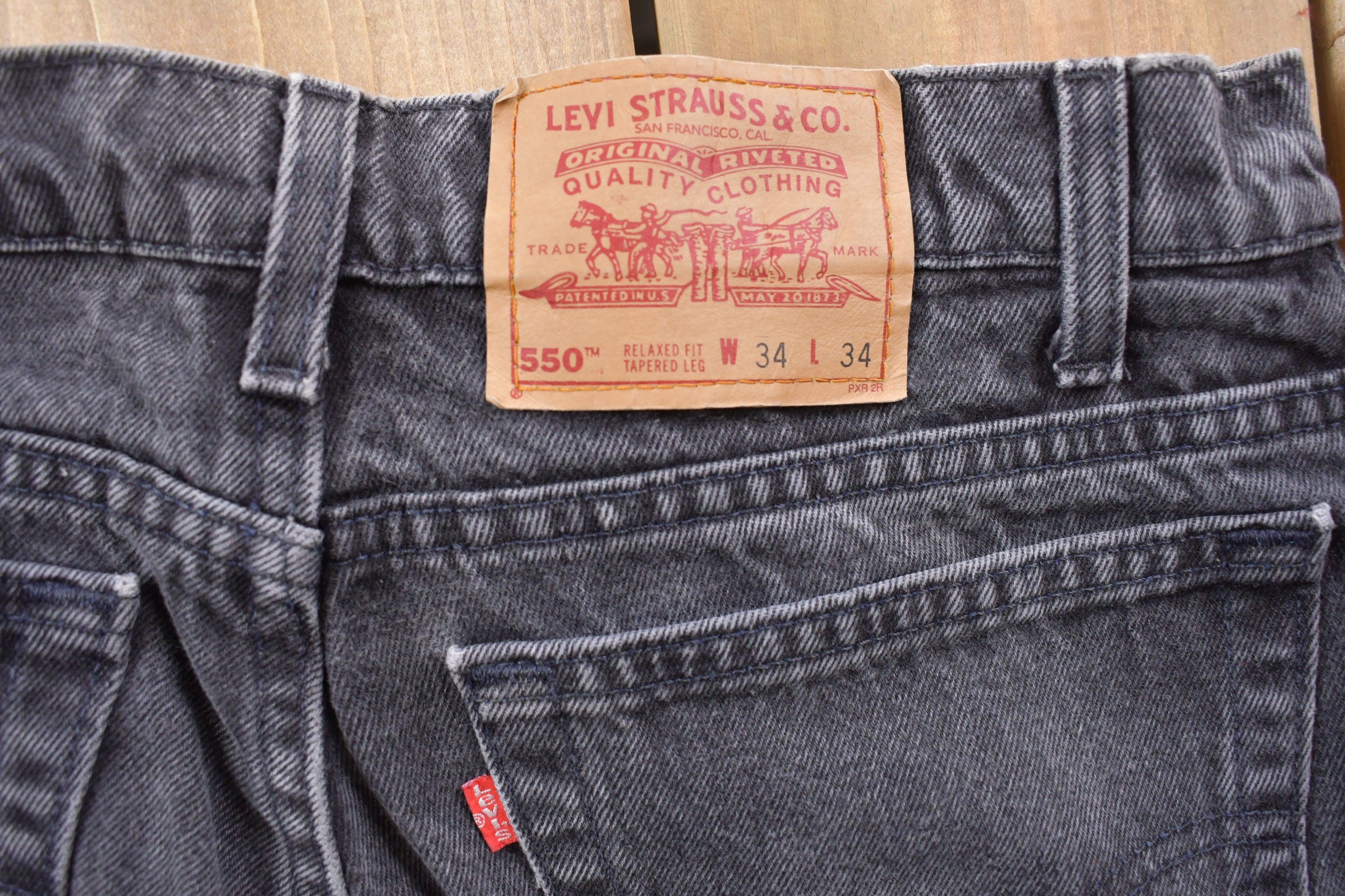 Vintage 1990s Levi's Red Tab Dark Denim Jeans