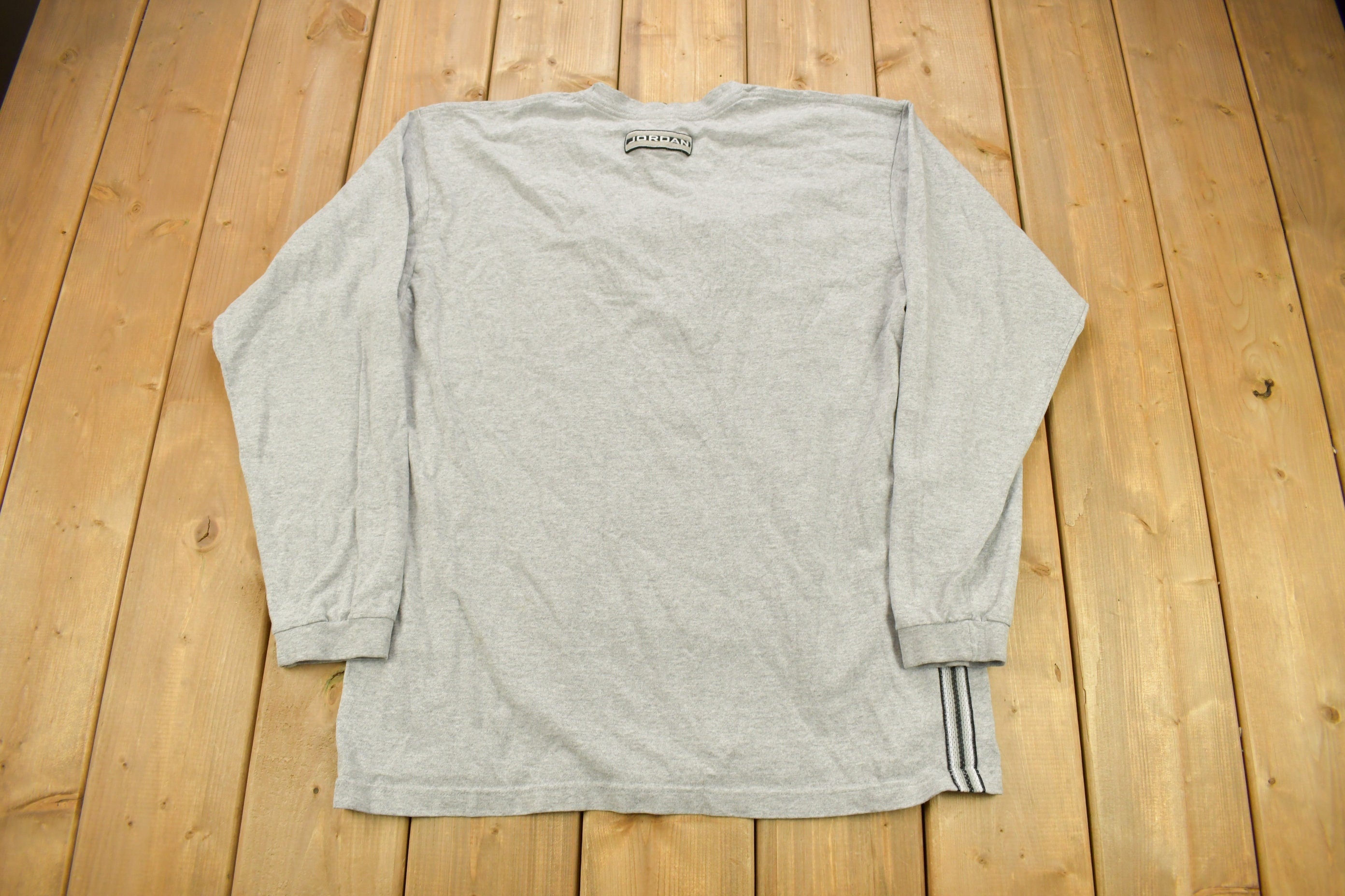 Vintage 1990s Jordan Embroidered Long Sleeve T-Shirt
