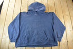 Vintage Y2K Nike Middle Swoosh Hoodie / Blue Nike Hoodie / Nike Swoosh / Embroidered / Nike Hoodie Size XXL / Made In Canada / Mid Swoosh