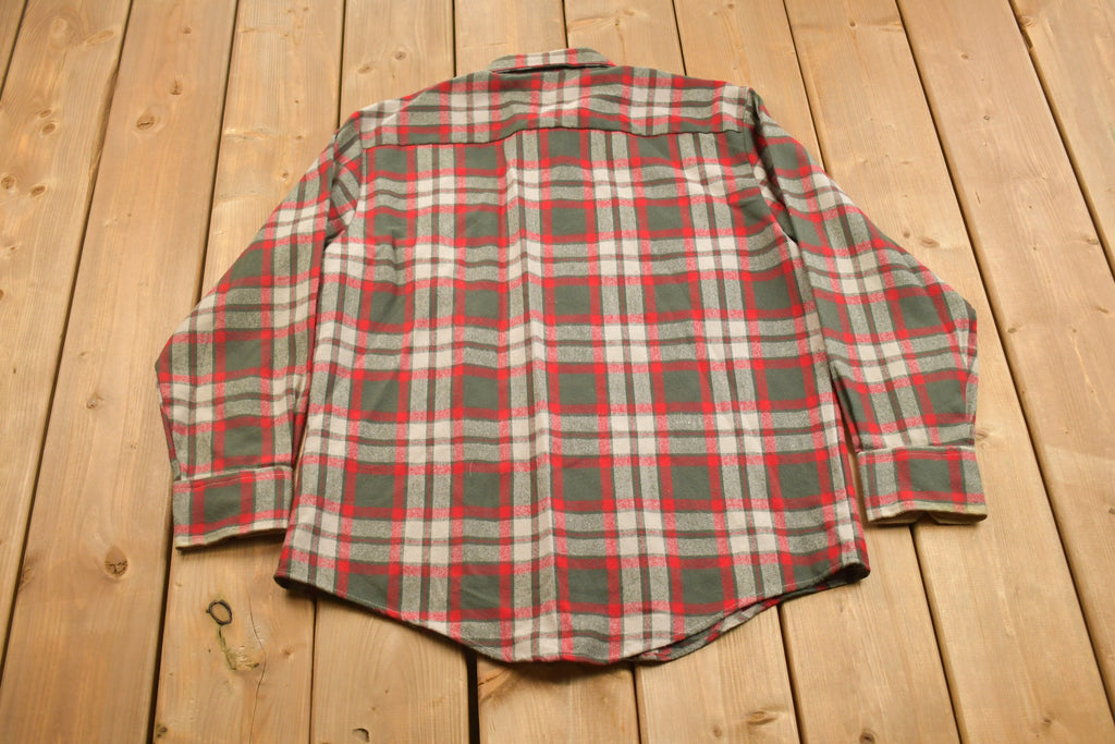 Vintage 1990s Northwest Territory Plaid Flannel Button Up Shirt