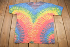 Vintage 1990s No Problem Jamaica Embroidered Tie Dye Souvenir T Shirt