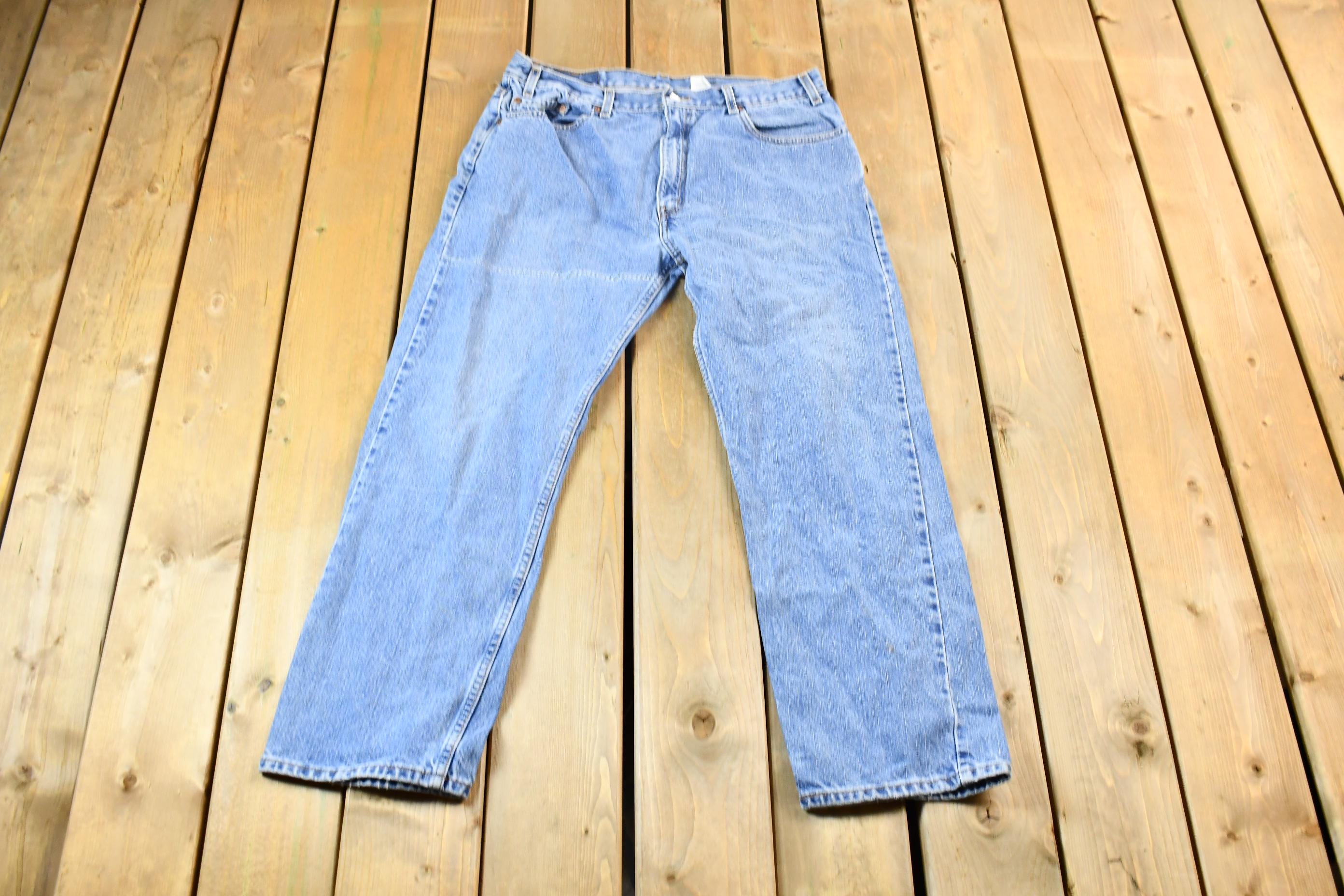 Vintage 2000s Levis Straight Leg 505s Denim Jeans Size 34 x 29