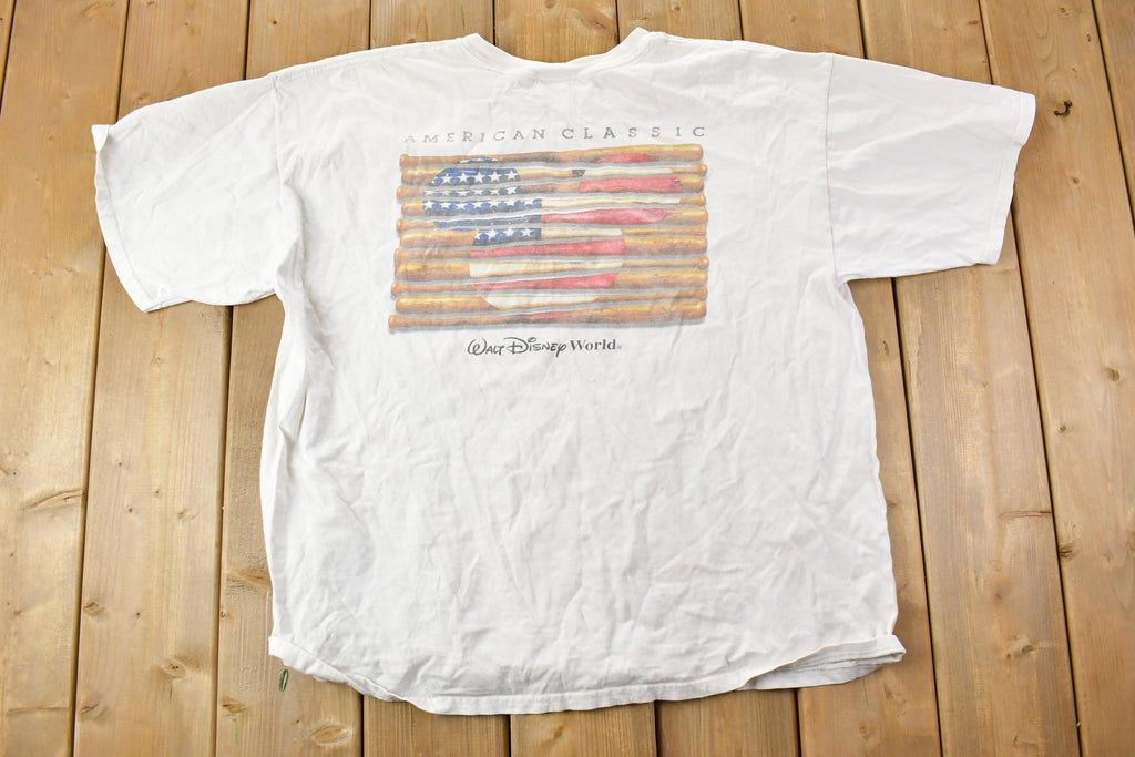 Vintage 1990s Walt Disney World American Classic Cartoon Promo T-Shirt