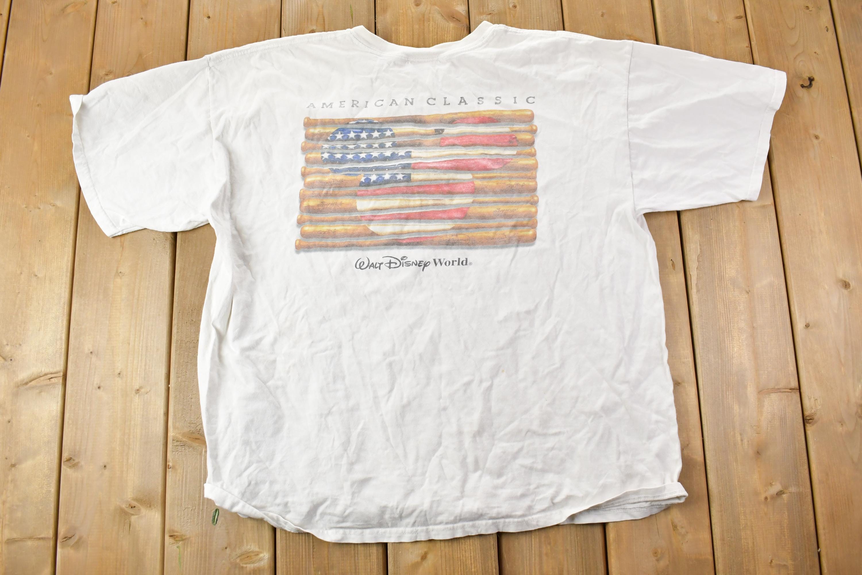 Vintage 1990s Walt Disney World American Classic Cartoon Promo T-Shirt