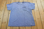 Vintage 1990s FotL Golden Blend Blank Blue Pocket T-Shirt Mens M /