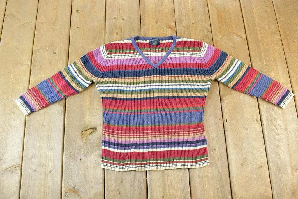 Vintage 1990s Dockers Boating Ribbed Knit Shirt