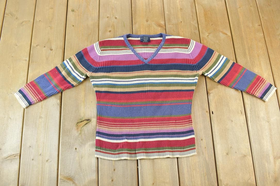 Vintage 1990s Dockers Boating Ribbed Knit Shirt