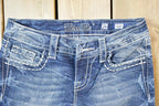 Vintage Y2K Miss Me Bedazzled Low Rise Jeans Size 26x31
