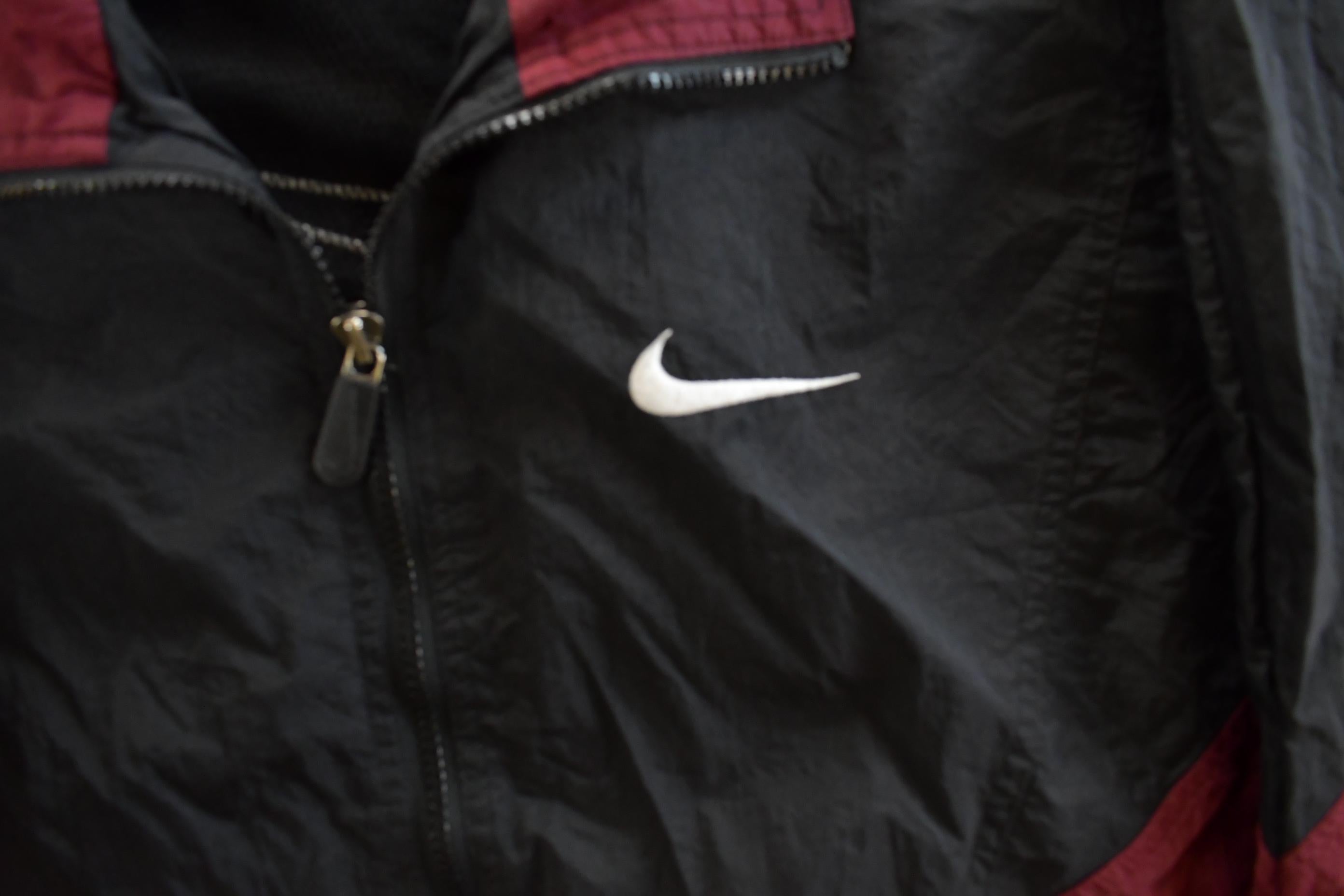 Vintage 1990s Nike Mini Swoosh Windbreaker Jacket Men's Medium