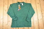 Vintage 1990s Winnie The Pooh Gang Embroidered Disney Crewneck Shirt Men's L