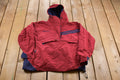 Vintage 1990s Columbia Sportswear Half Zip Pullover Windbreaker Jacket /