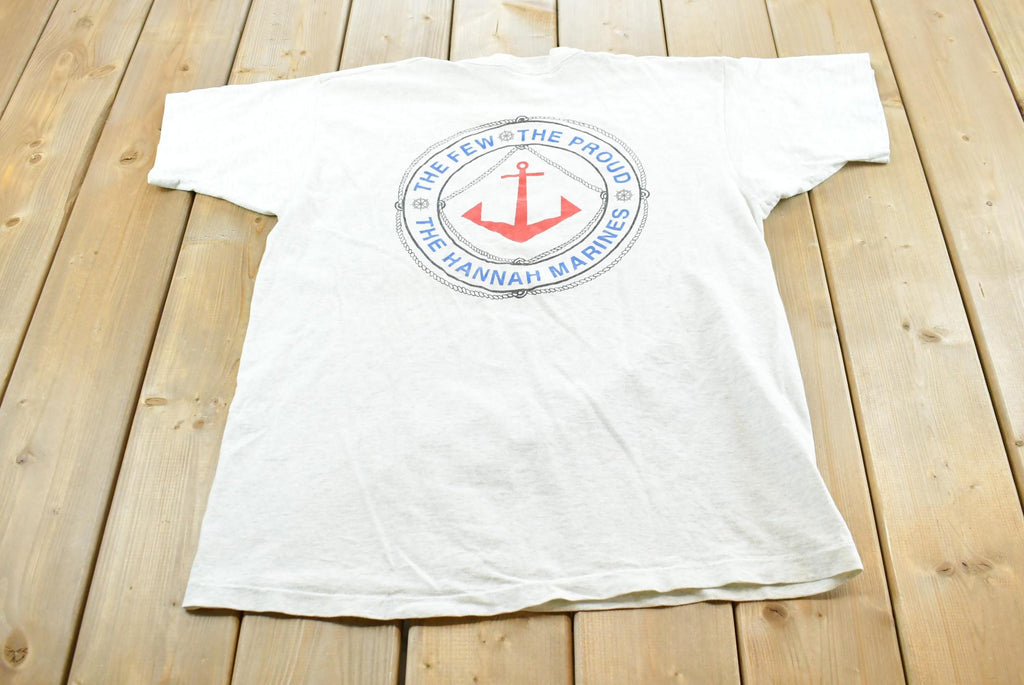 Vintage 1990s Hannah Marines Tugboat Promotional T Shirt Mens L